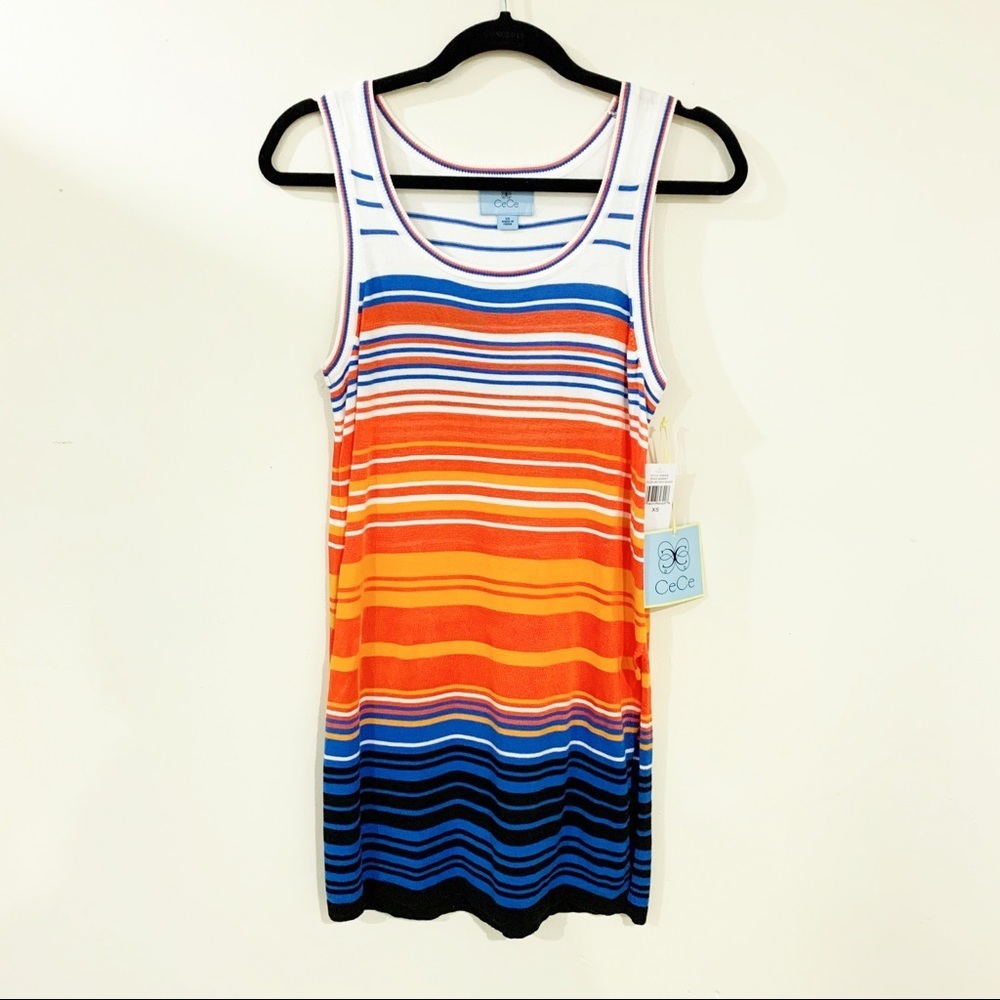 Cece Striped Tunic Size Extra Small NWT